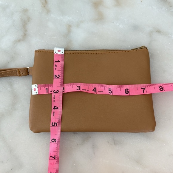 Smart Trend Brown and Tan Crossbody and Clutch Set of 2 Bags Faux Leather NWOT - Picture 2 of 13